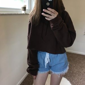 Fashion nova fringe jean shorts